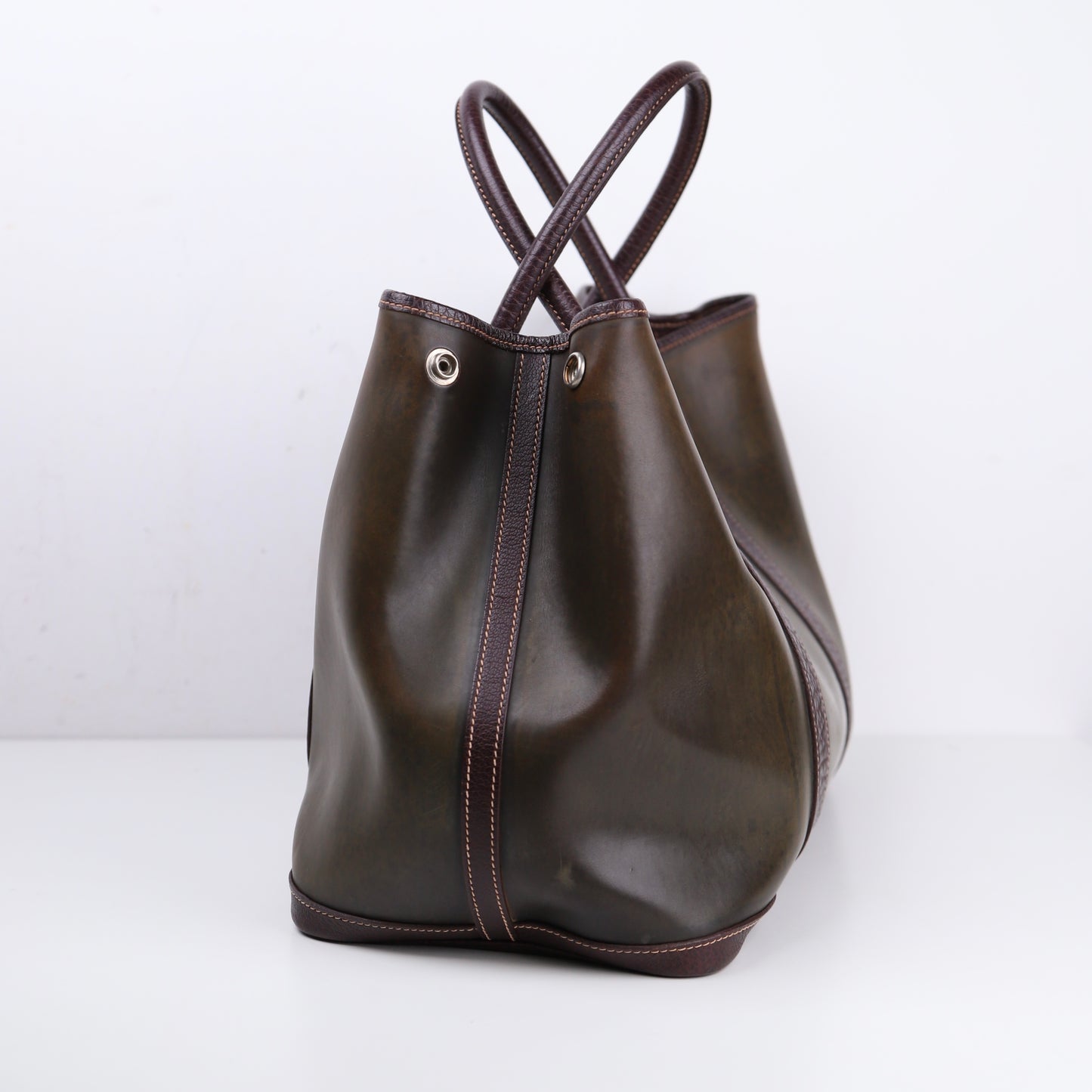 Hermes Amazonia Garden Party PM Handbag,side view 2