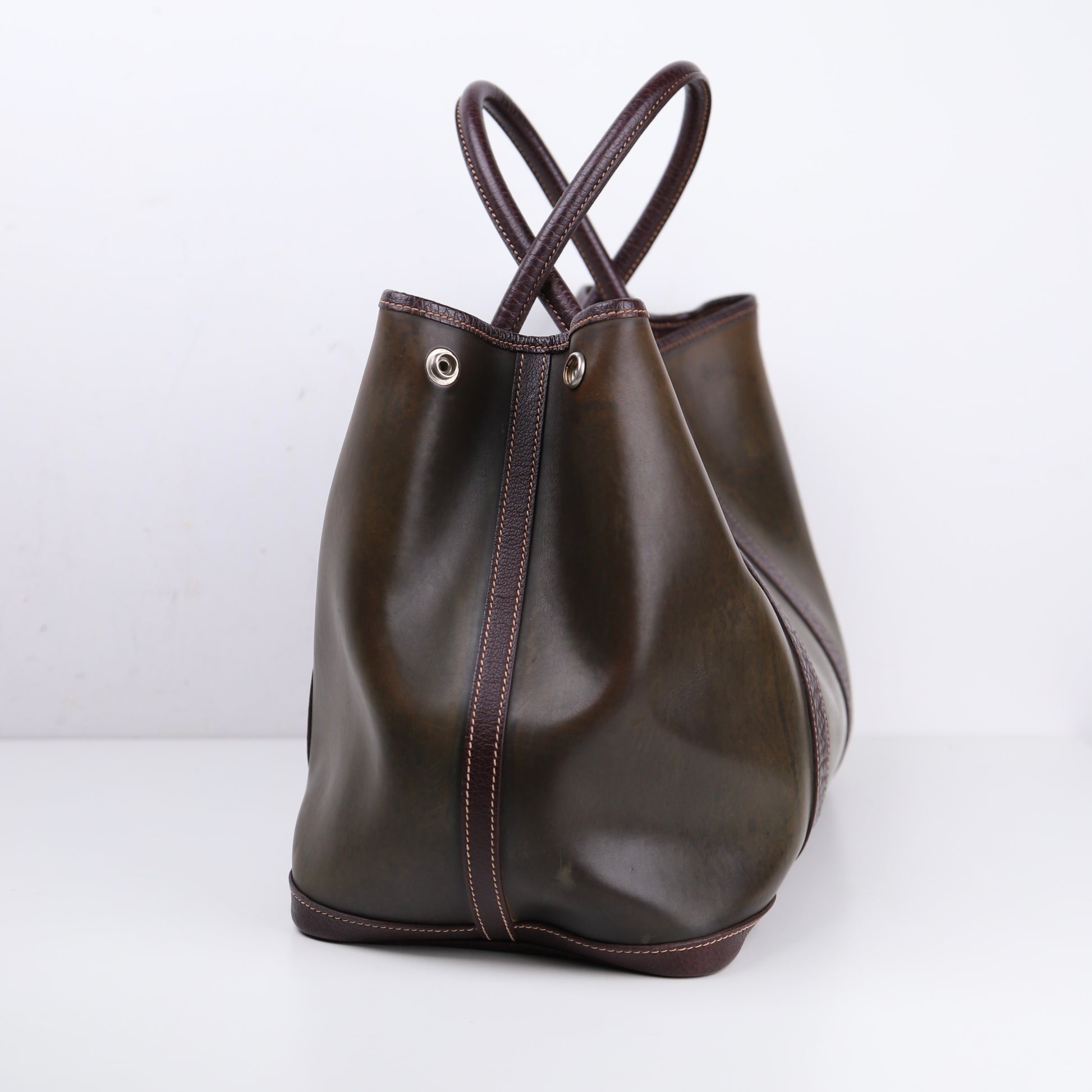 Hermes Amazonia Garden Party PM Handbag,side view 2