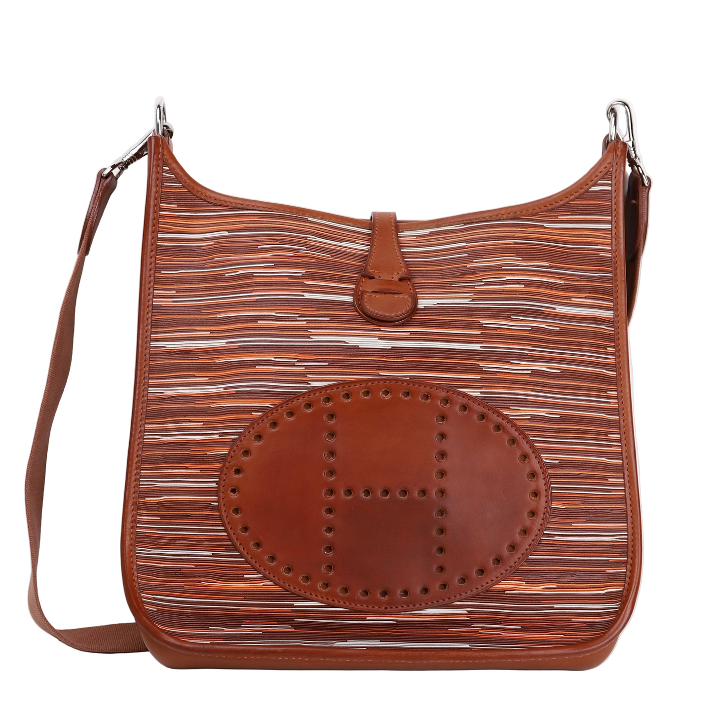 Hermes Evelyne PM in Barenia/Vibrato Fauve  2000， front view