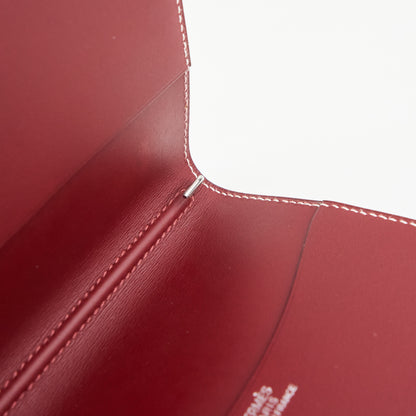 Hermes| Journal Case Passport Cover Chamonix Rouge H 2003