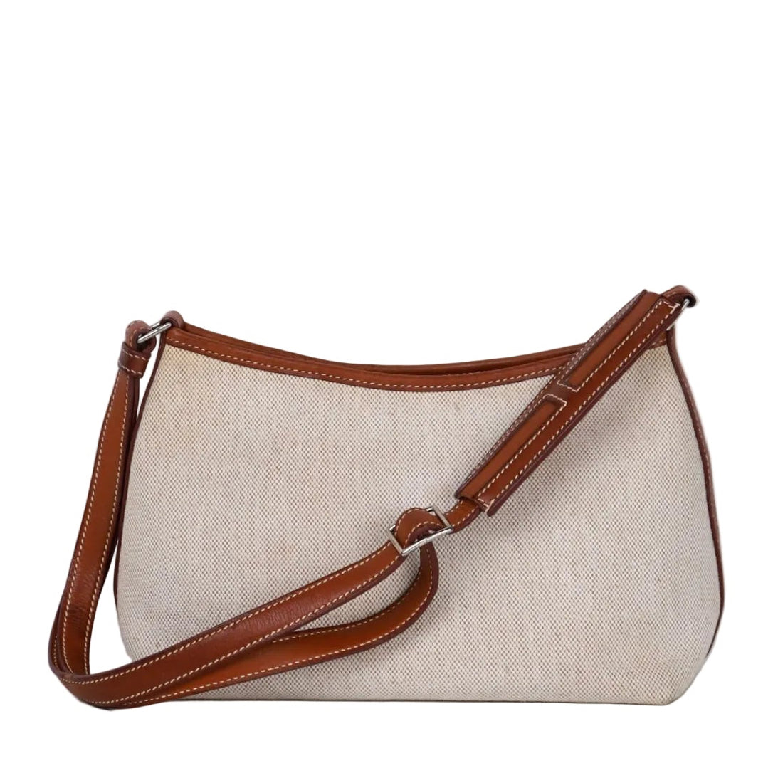 Hermes｜ Berlingot Shoulder Bag Barenia/Toile 2001