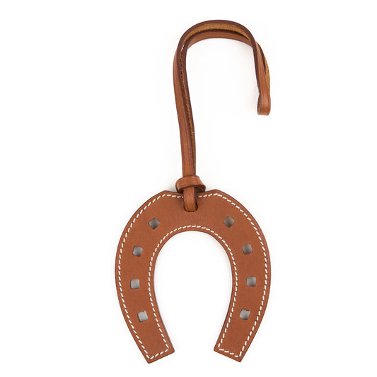 Hermes|Paddock Fer a Cheval Charm Fauve Barenia
