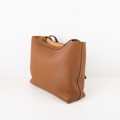 Hermes｜Cabasellier  Tote bag  Gold Taurillon Clemence 2022