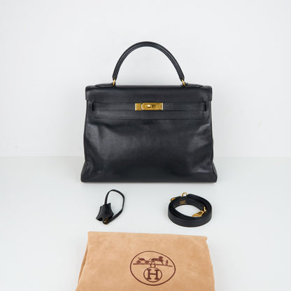 Hermes｜ Kelly32 Handbag Black Gulliver  1994