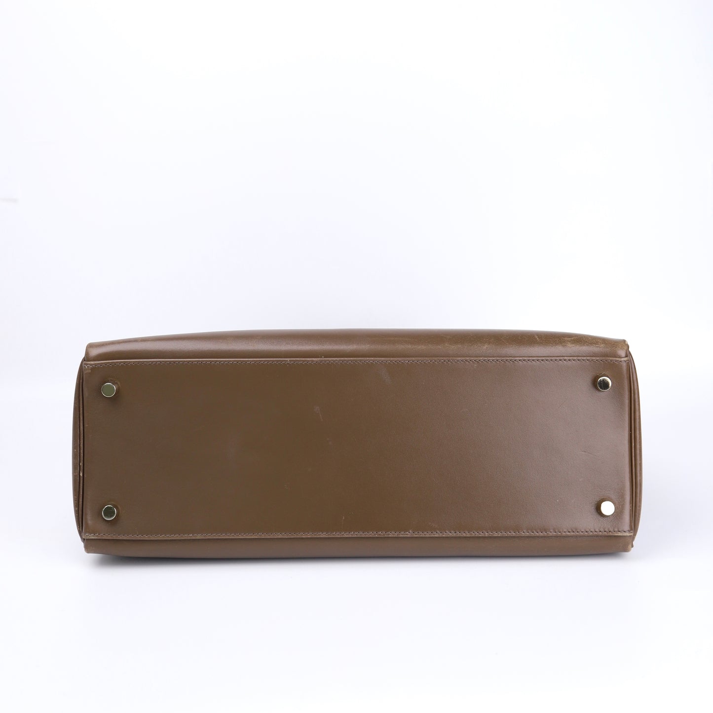 Hermes Kelly 35 Handbag Box Calf Olive Vert 2008,bottom