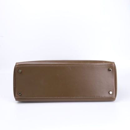Hermes Kelly 35 Handbag Box Calf Olive Vert 2008,bottom