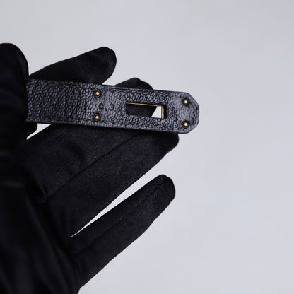 Hermes| Birkin 35 Handbag  Black Coromandel Cherve 2001