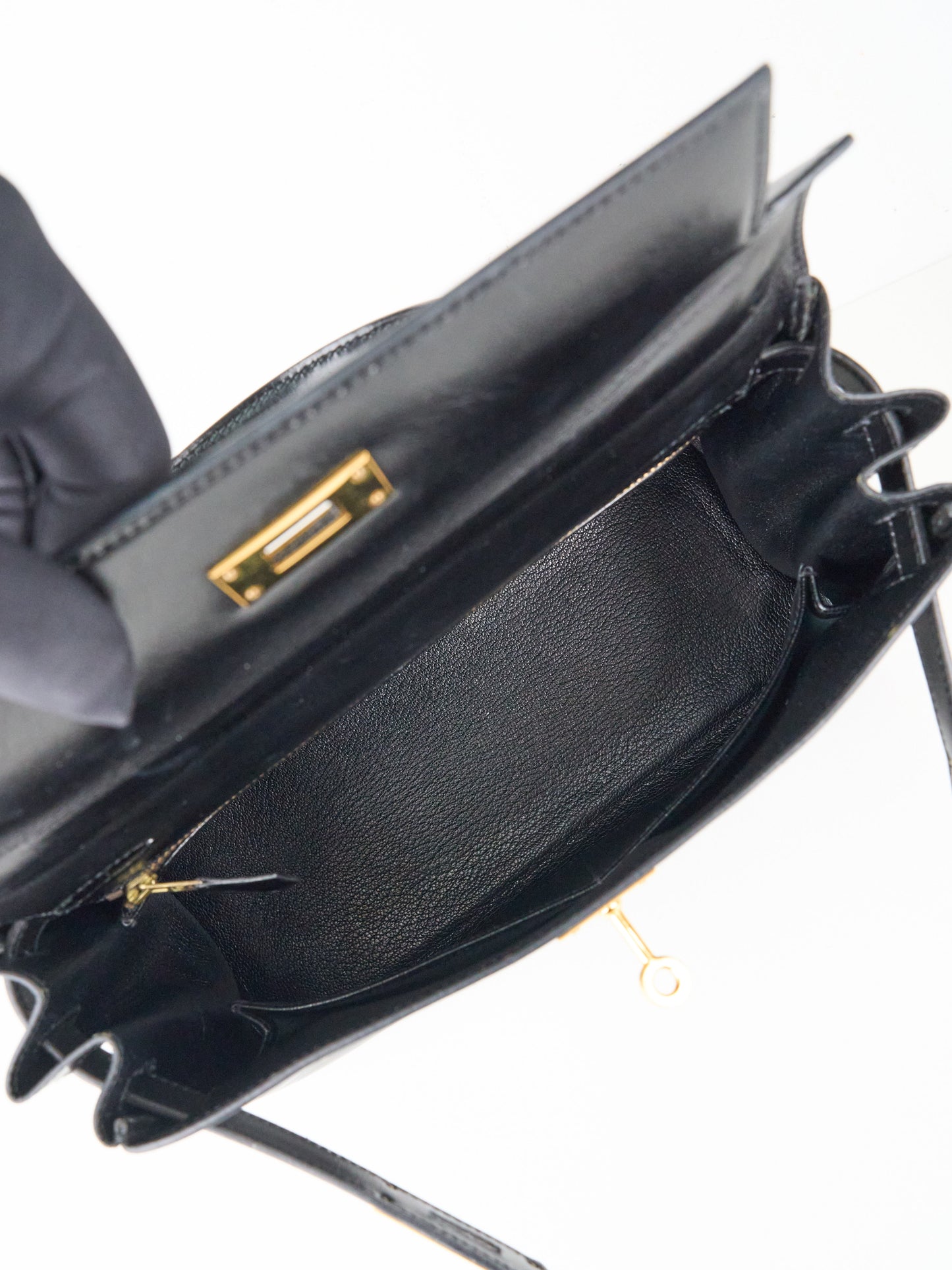 Hermes｜ Kelly28 Handbag Box calf 1992