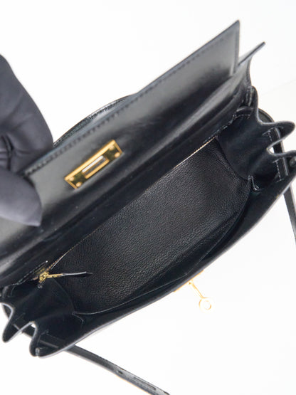 Hermes｜ Kelly28 Handbag Box calf 1992