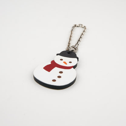 Hermes |S925 Chain Bag Charm Snowman