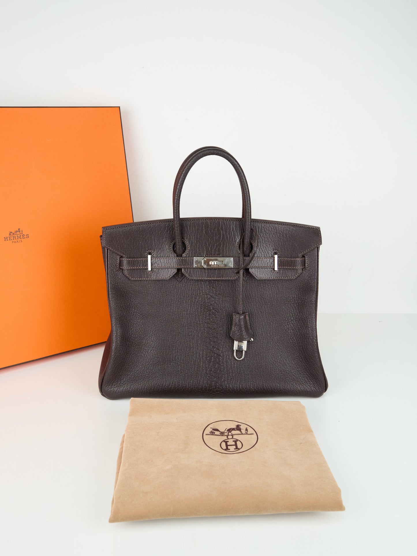 Hermes| Birkin 35 Handbag  Ebene Coromandel Cherve 2002