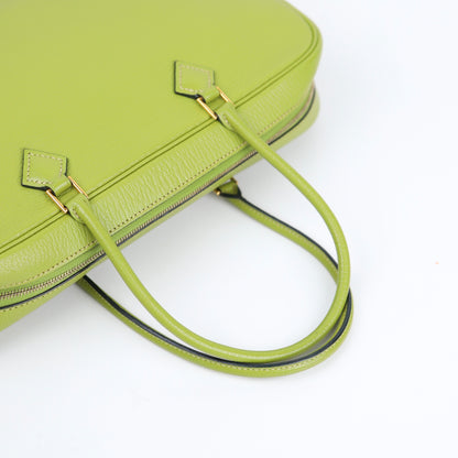 Hermes｜Plume elan 28 Handbag Anis Green Chevre Mysore 2004
