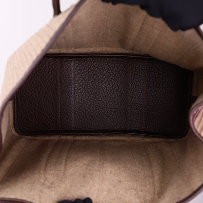Hermes｜ Limited Garden Party PM Wool/Buffalo Handbag 2006
