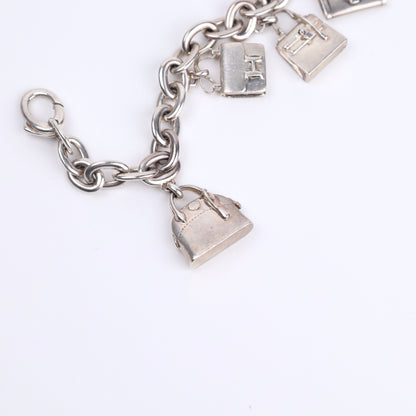 Hermes Sterling Silver S925 Bag Charm Bracelet,charm3