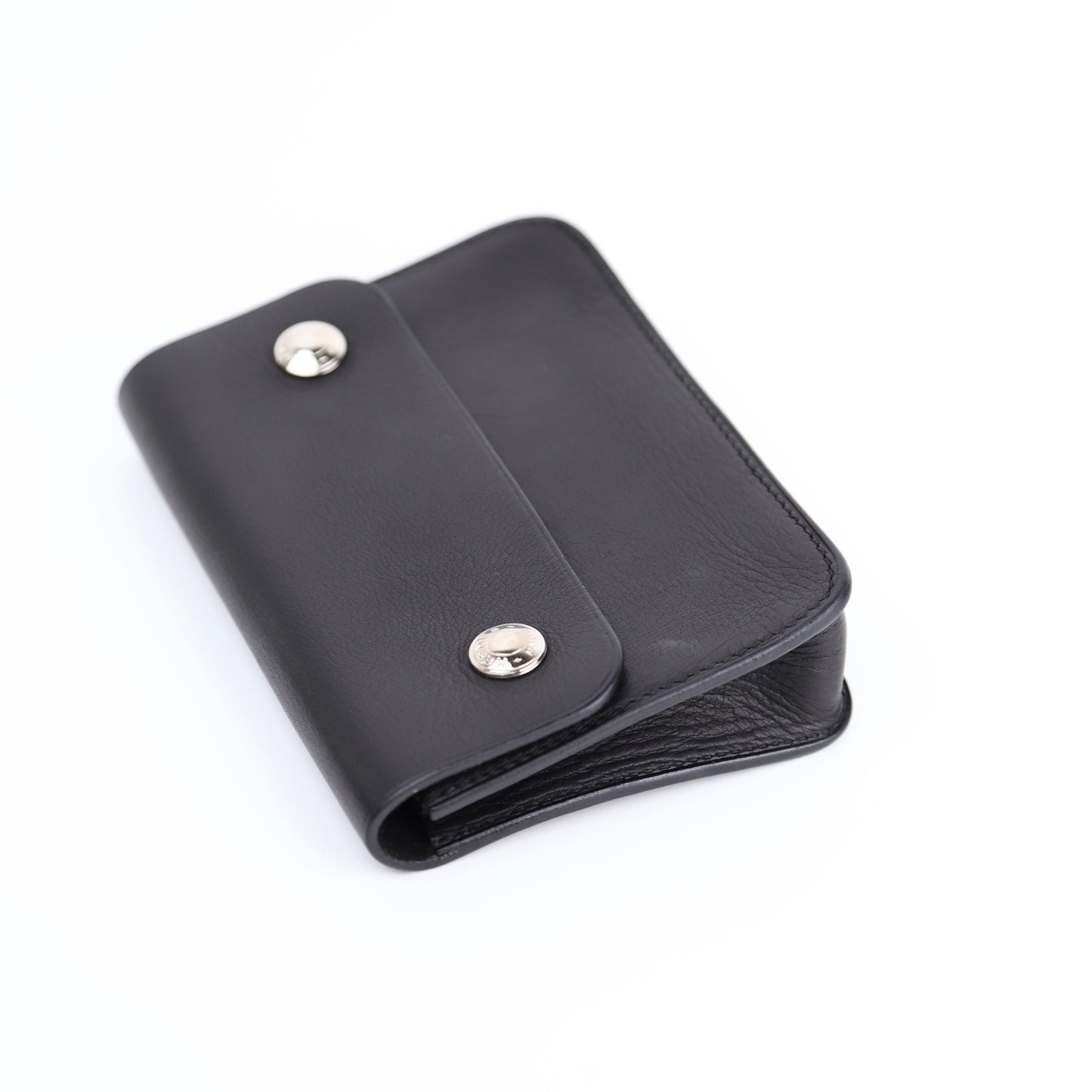Hermes Pochette Green Belt Bag in Black Barenia 2000, corner1