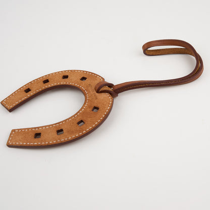 Hermes|Paddock Fer a Cheval Charm Fauve Barenia