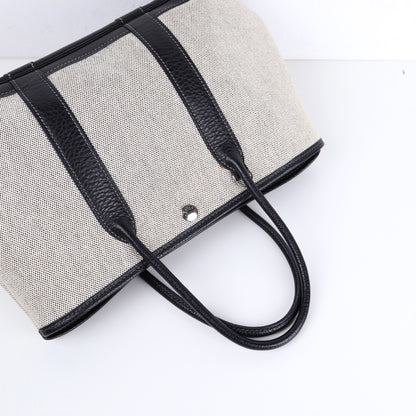 Hermes｜ Garden Party  TPM  Handbag Buffalo/Toile 2005