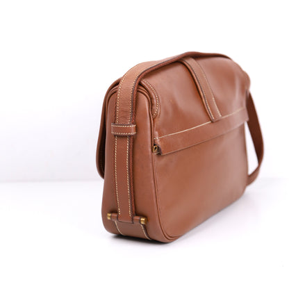 Hermes Noumea Shoulder Bag in Novillo Noisette 1985, right view