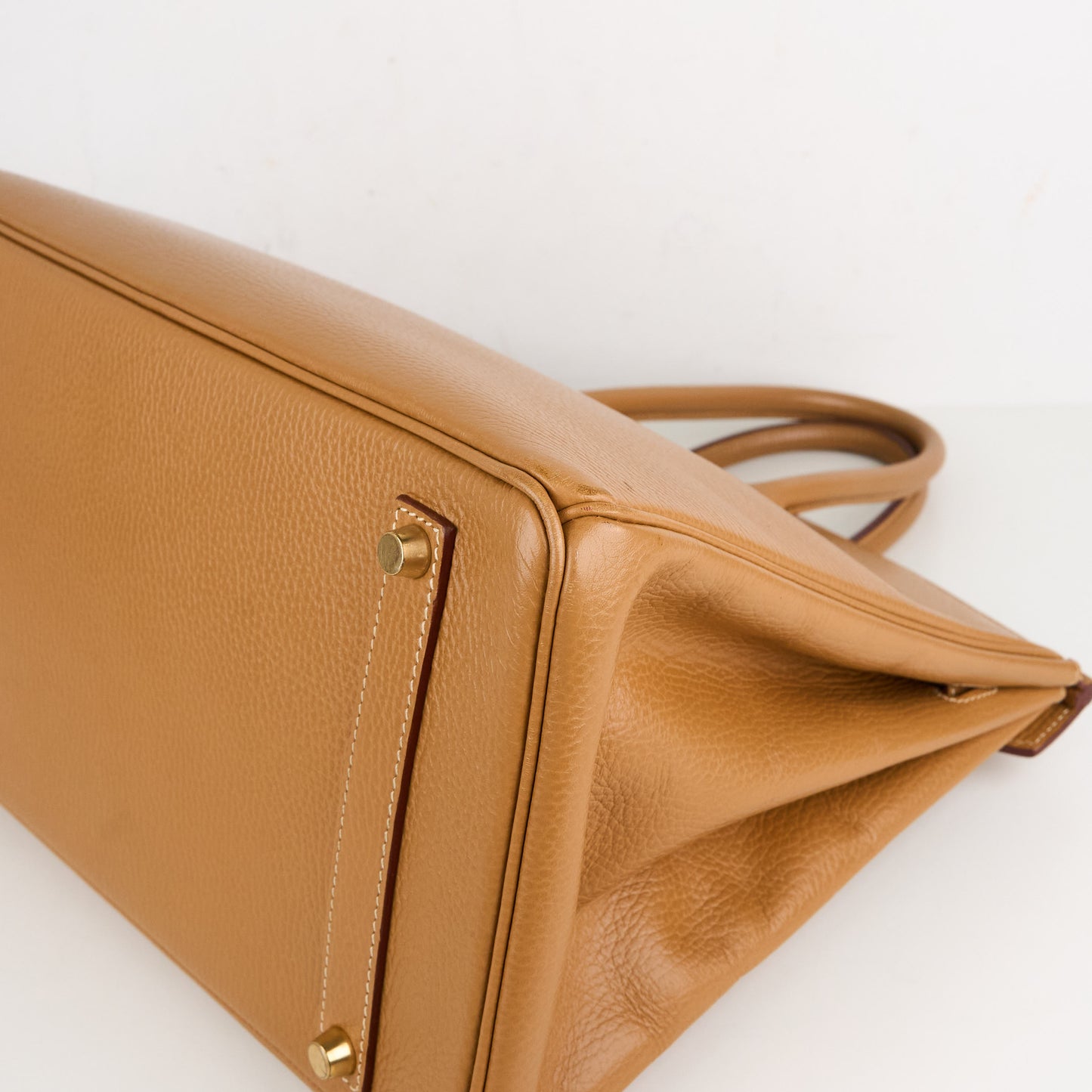Hermes｜Birkin 35 Handbag Natural Sable Vachette Ardennes 2002