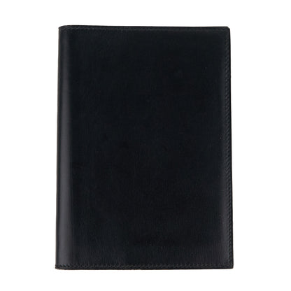 Hermes| Journal Case Passport Cover Black Box Calf 1997