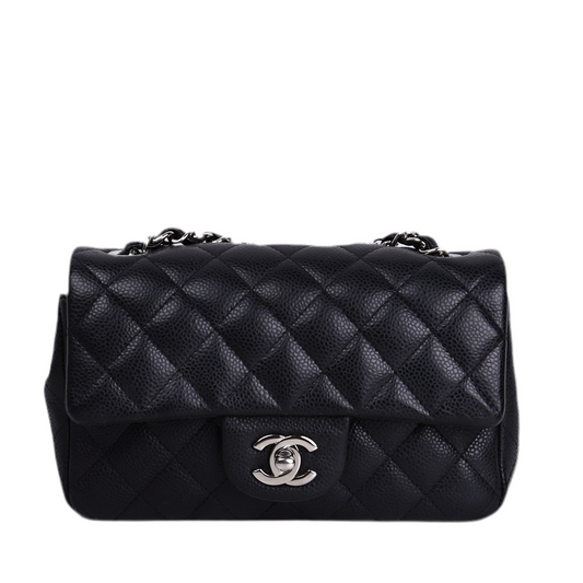 Chanel｜Classic Flap Mini Chain Shoulder bag Caviar Black