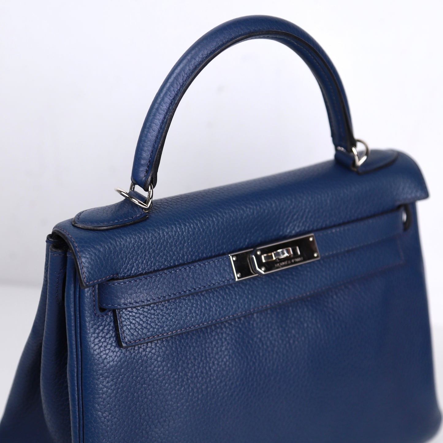 Hermes｜ Kelly 28 Handbag Togo Prussian Blue 2009