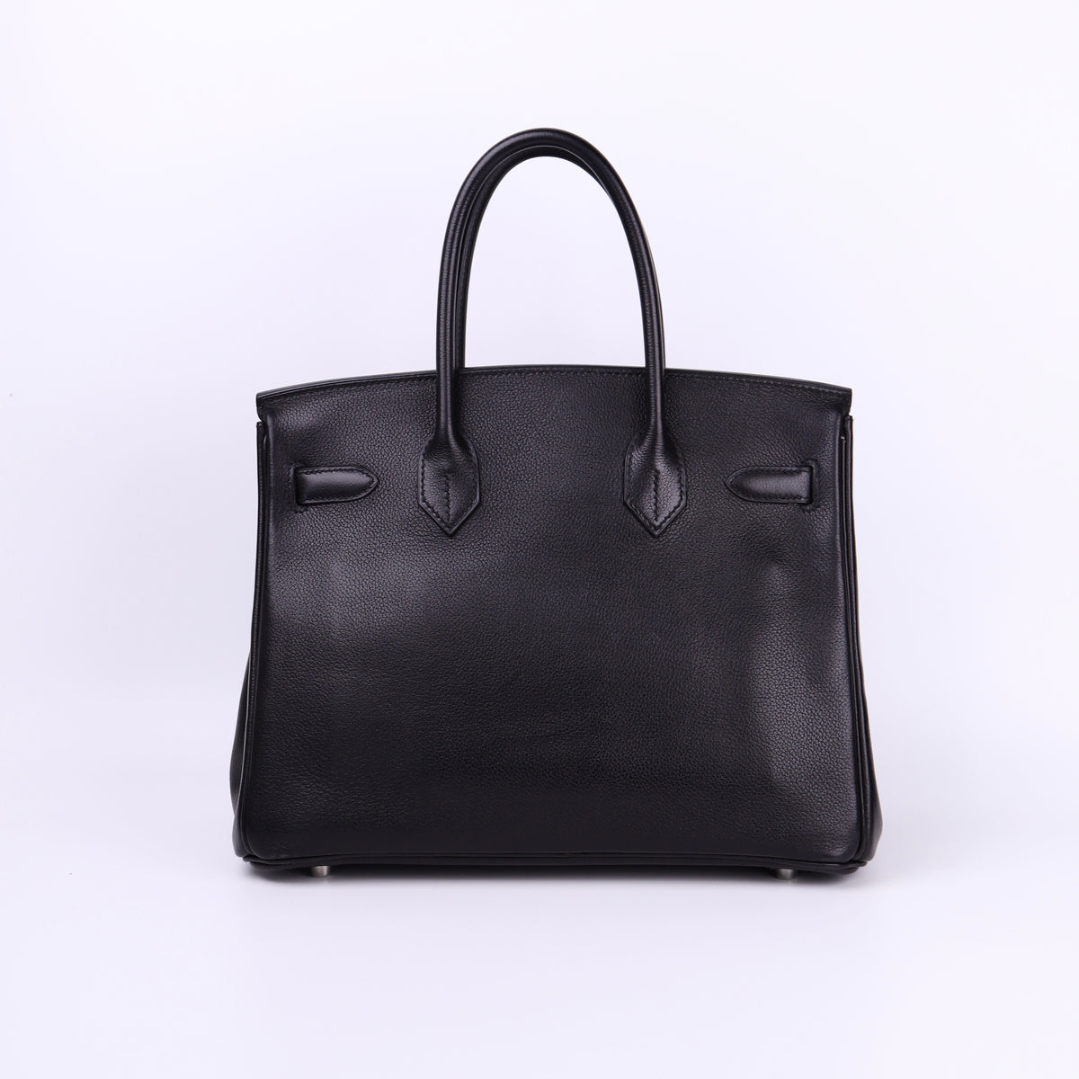 Hermes Birkin 30 in Evercolor Black 2008 PHW, back view