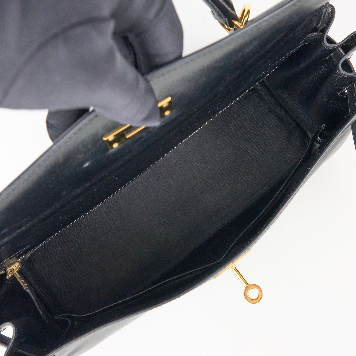 Hermes｜ Kelly32 Handbag  Box Calf  Black 2002