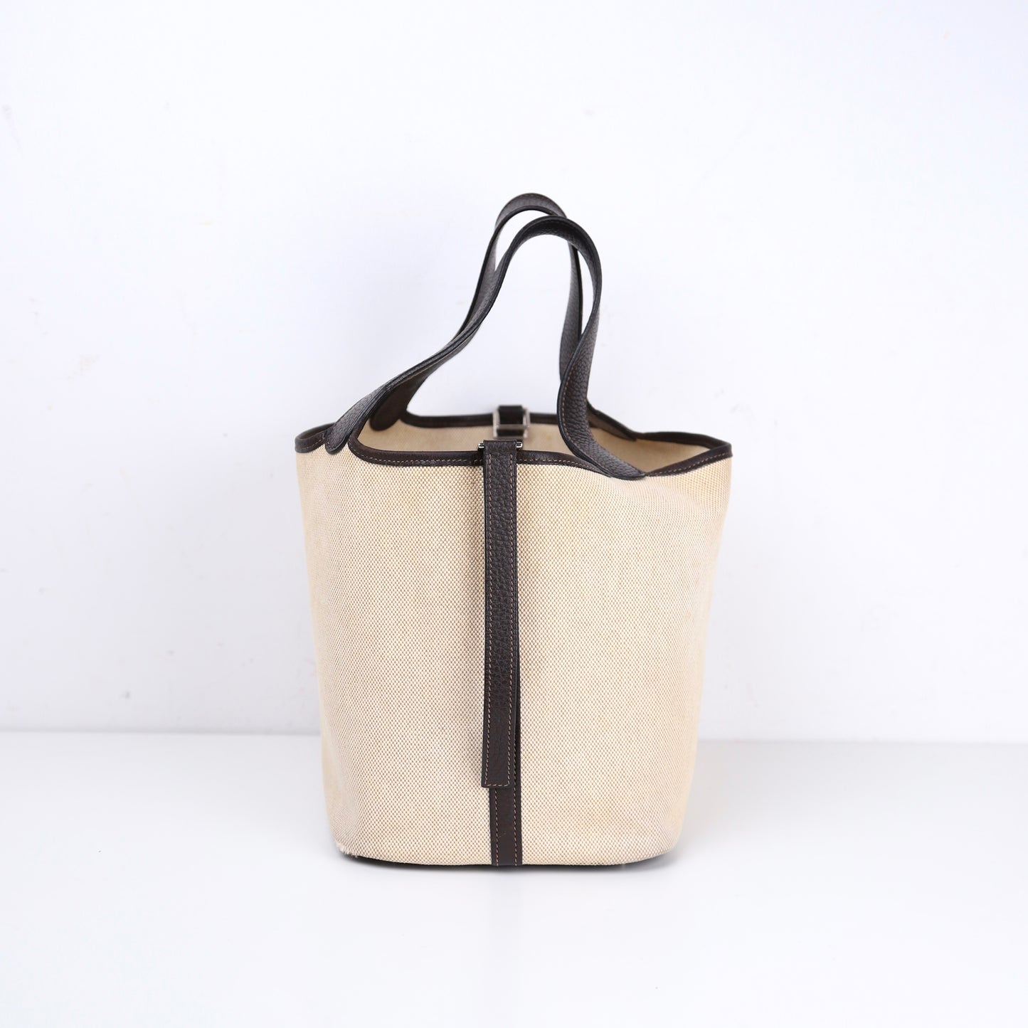 Hermes｜Picotin MM Handbag Toile Ebene 2004