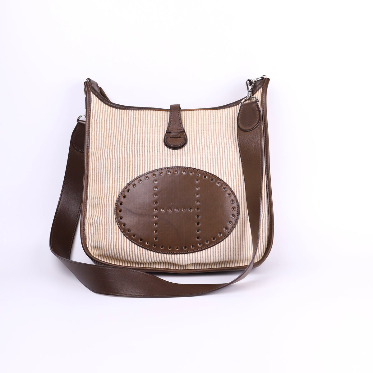 Hermes Evelyne PM in Barenia/Crinoline Vert Olive 2001,full view