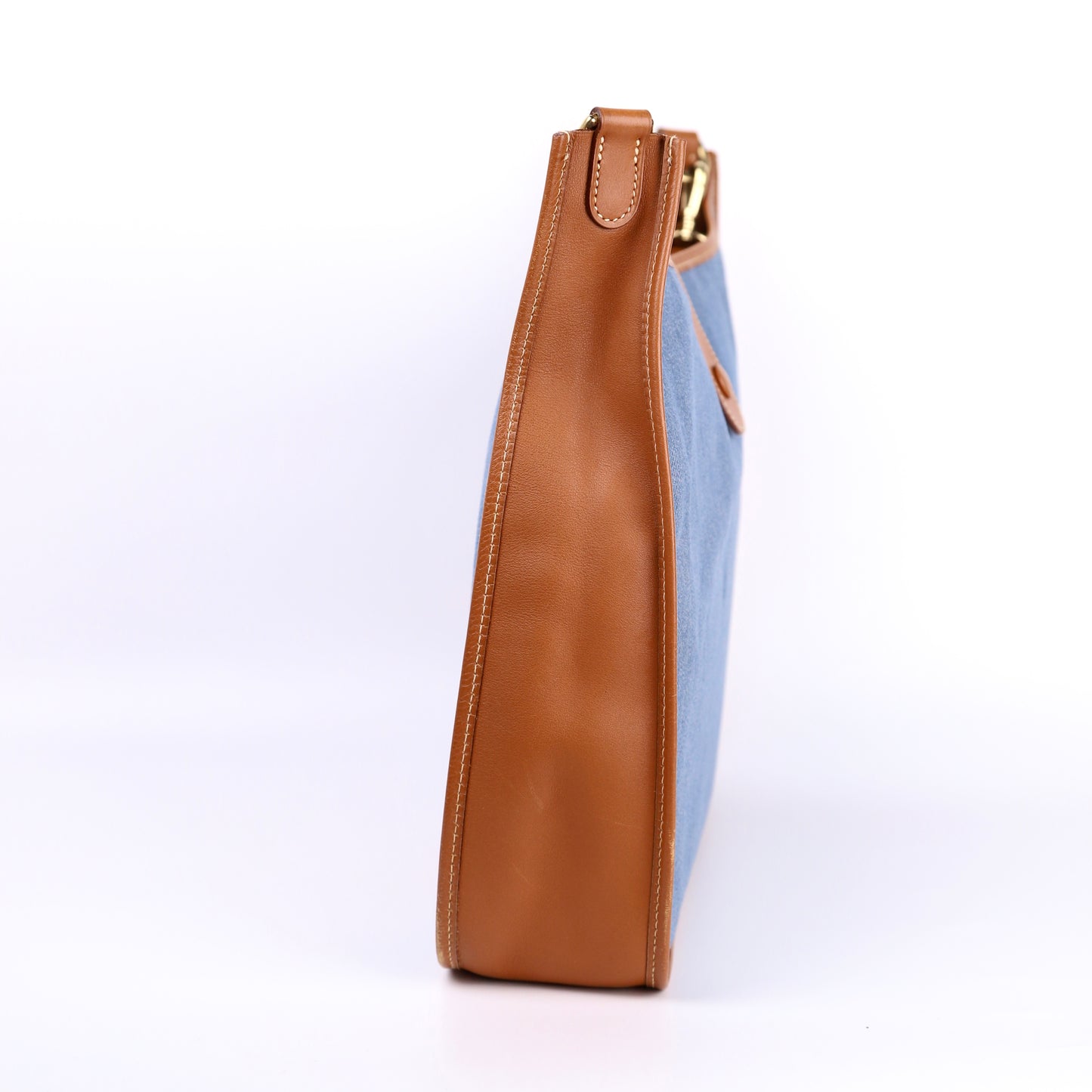 Hermes Evelyne GM in Toile Jean/Gulliver Gold 1996, right side
