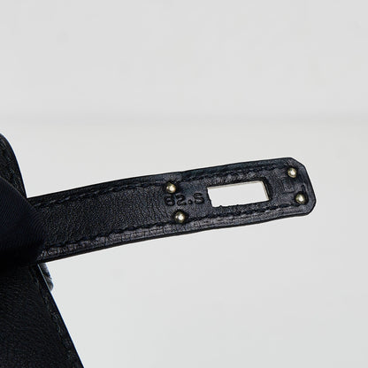 Hermes｜Kelly Pochette Black Handbag Evergrain 2006
