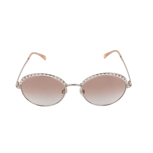 Chanel | Pearl Sunglasses Pink Gold 4247-H