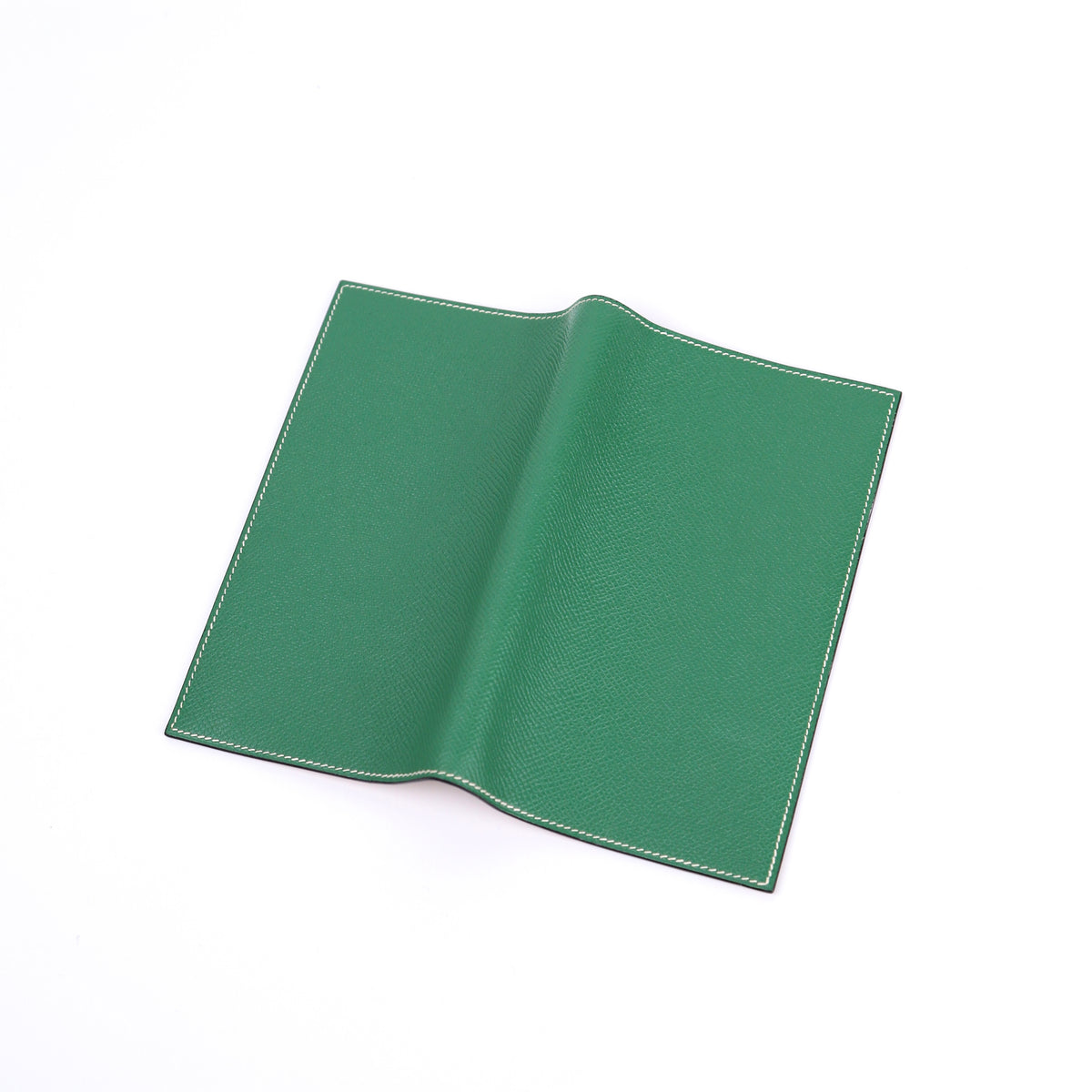 Hermes Journal Case Passport Cover in Epsom Gold/Bambou 2002,outside