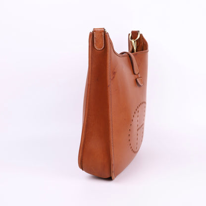 Hermes Evelyne PM in Barenia Fauve 2001 GHW，left side