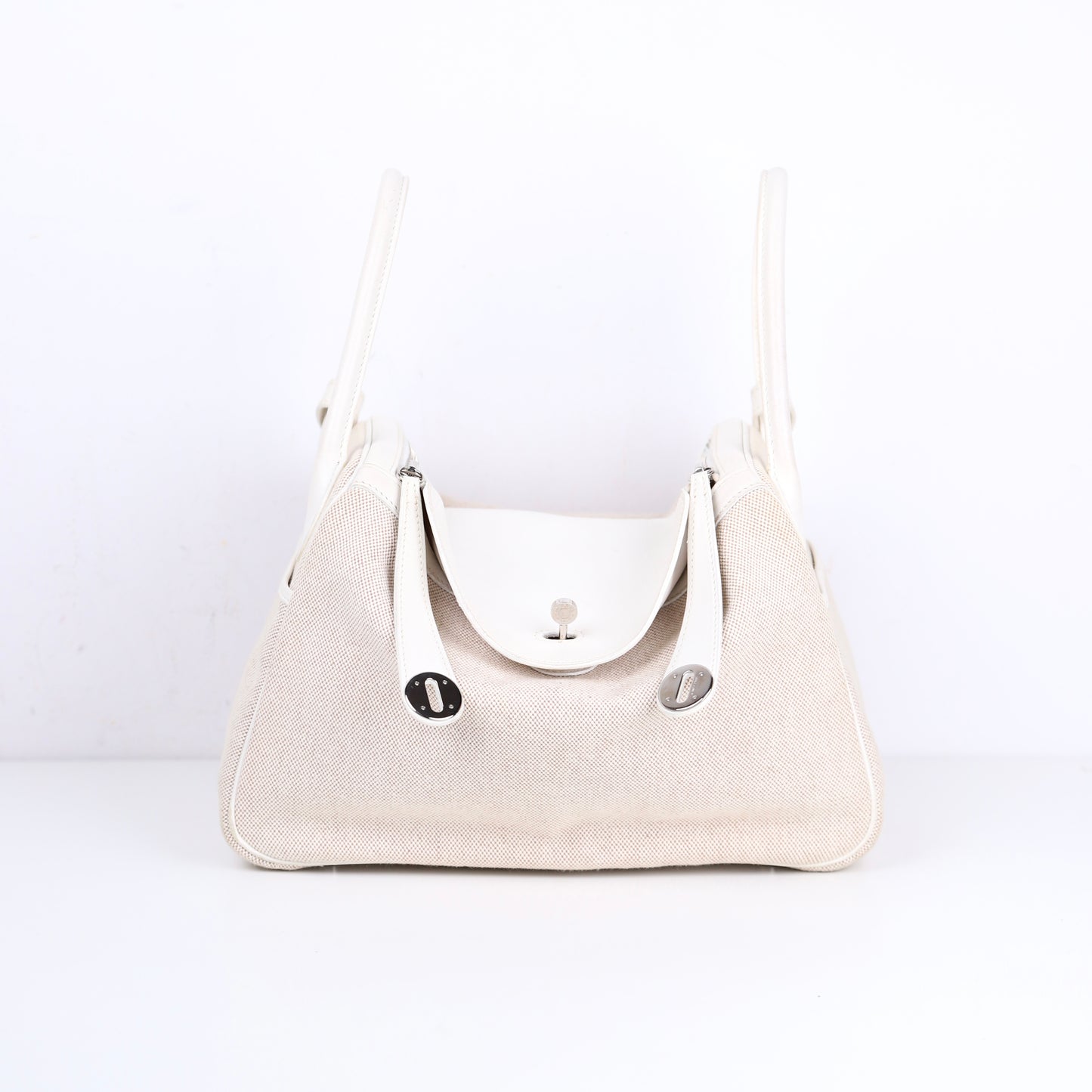 Hermes｜ Lindy 30 2-way Handbag  Black  Swift/Toile 2007