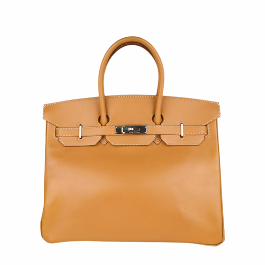 Hermes｜Birkin 35 Handbag Vache Naturelle Natural Sable