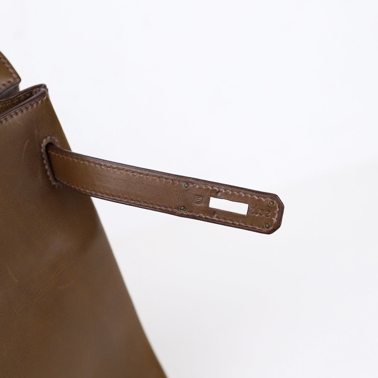 Hermes｜ Kelly 32  Handbag Barenia Vert Olive 2001