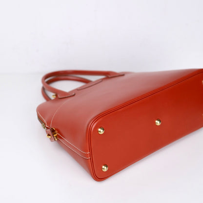 Hermes｜Bolide 31 Handbag Box Calf Brique 1995