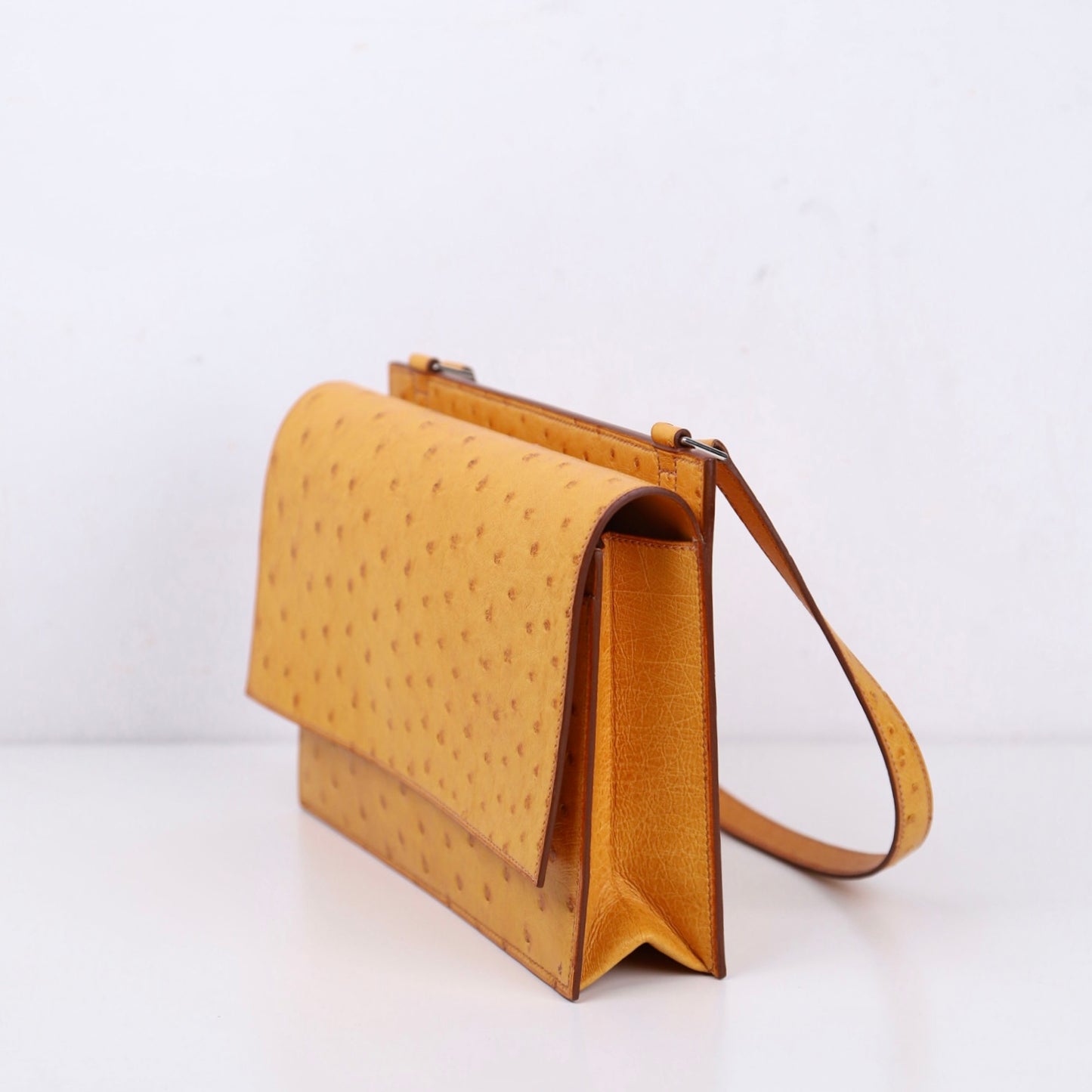 Hermes｜Valentine  Shoulder bag Saffron Ostrich 2000