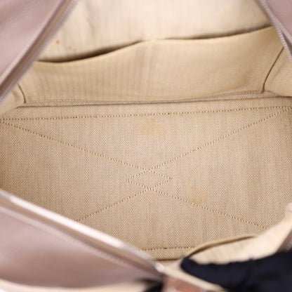 Hermes Victoria 35 Handbag in Taurillon Clemence/Toile Etoupe ,inside view 