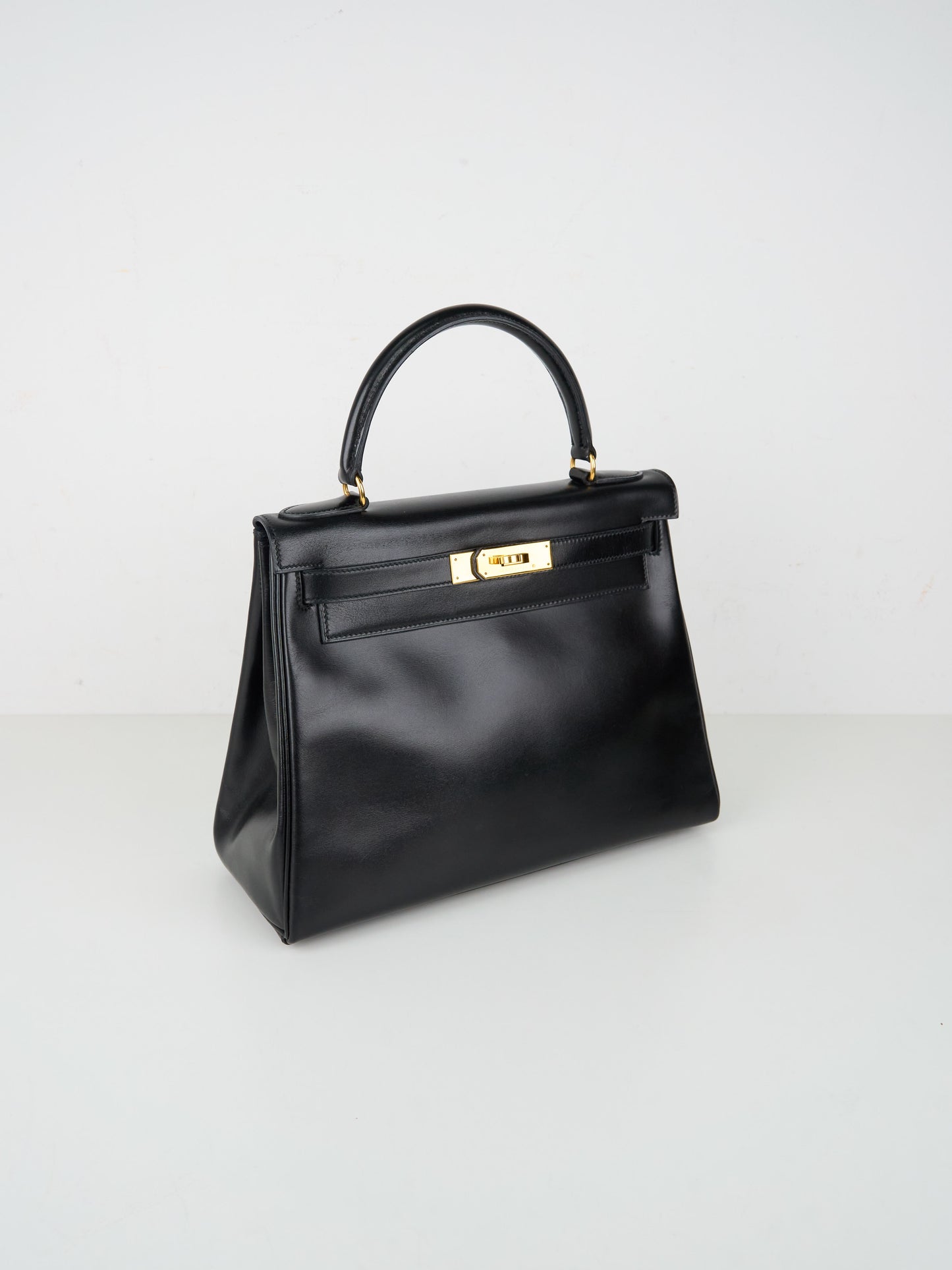 Hermes｜ Kelly28 Handbag Box calf 1992