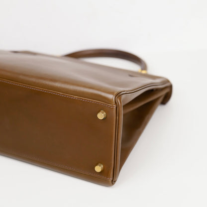 Hermes｜ Kelly 32  Handbag Barenia Vert Olive 2001