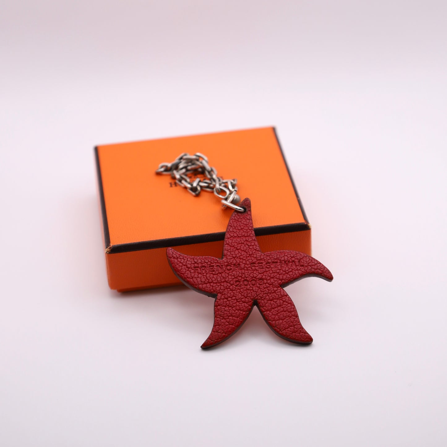 Hermes | S925 Silver Chain Bag Charm Cherve  Starfish