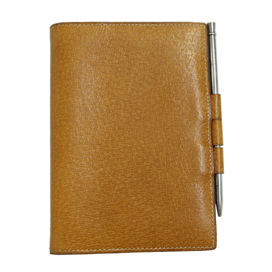 Hermes Agenda GM Journal Case in peau de porc with Silver Pencil 1993,full view