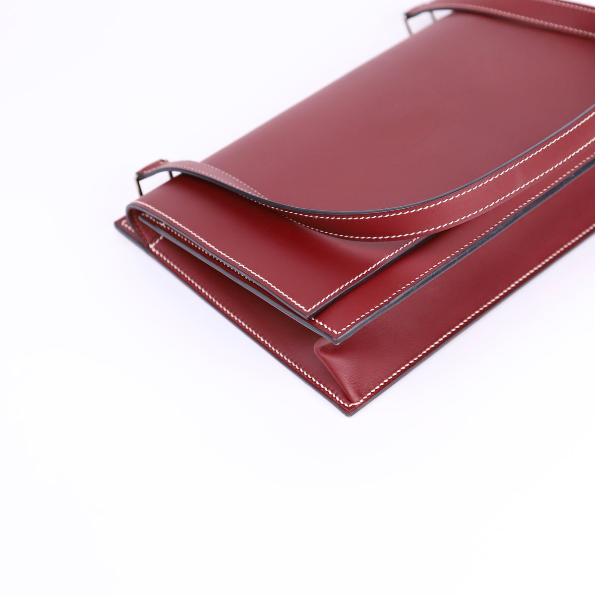 Hermes Valentine  Shoulder bag in Chamonix Rouge H 2001,corner1
