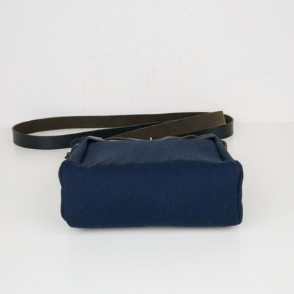 Hermes｜  Mini  Herbag Shoulder Bag Navy Black 2004
