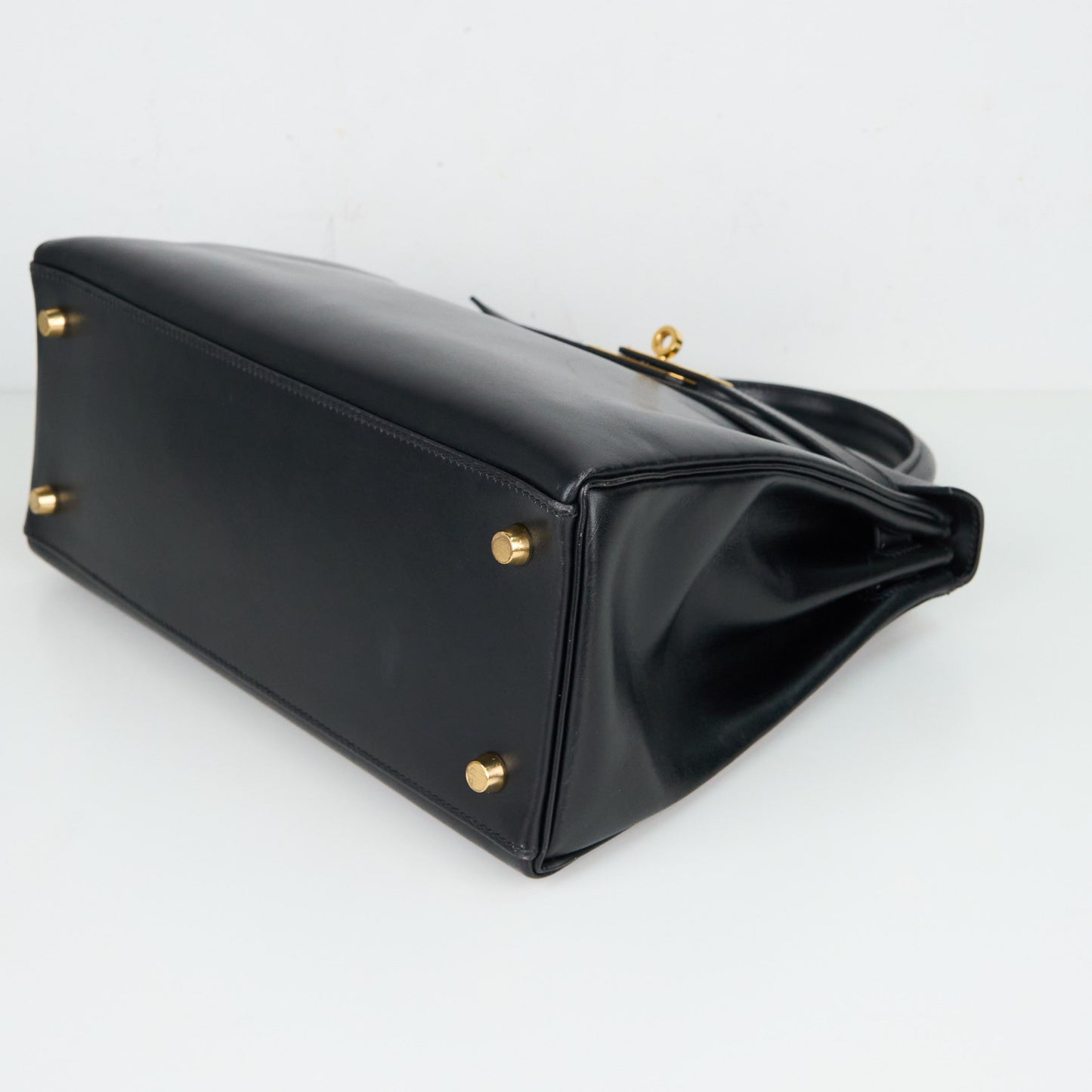 Hermes｜ Kelly28 Handbag Box calf Black 1998