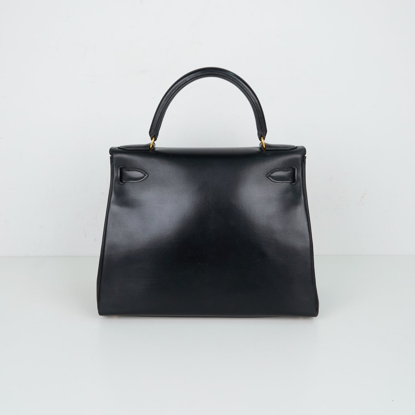 Hermes｜ Kelly28 Handbag Box calf Black 1998
