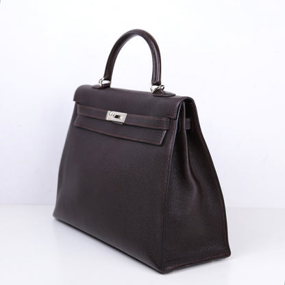 Hermes｜ Kelly 35 Handbag  Chever Ebene 2003